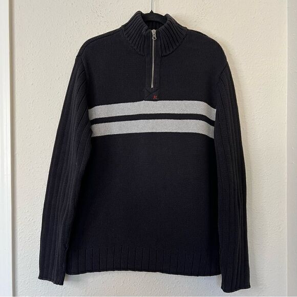 Vintage Polo Jeans Ralph Lauren Quarter Zip Sweater Size XXL - Picture 2 of 5